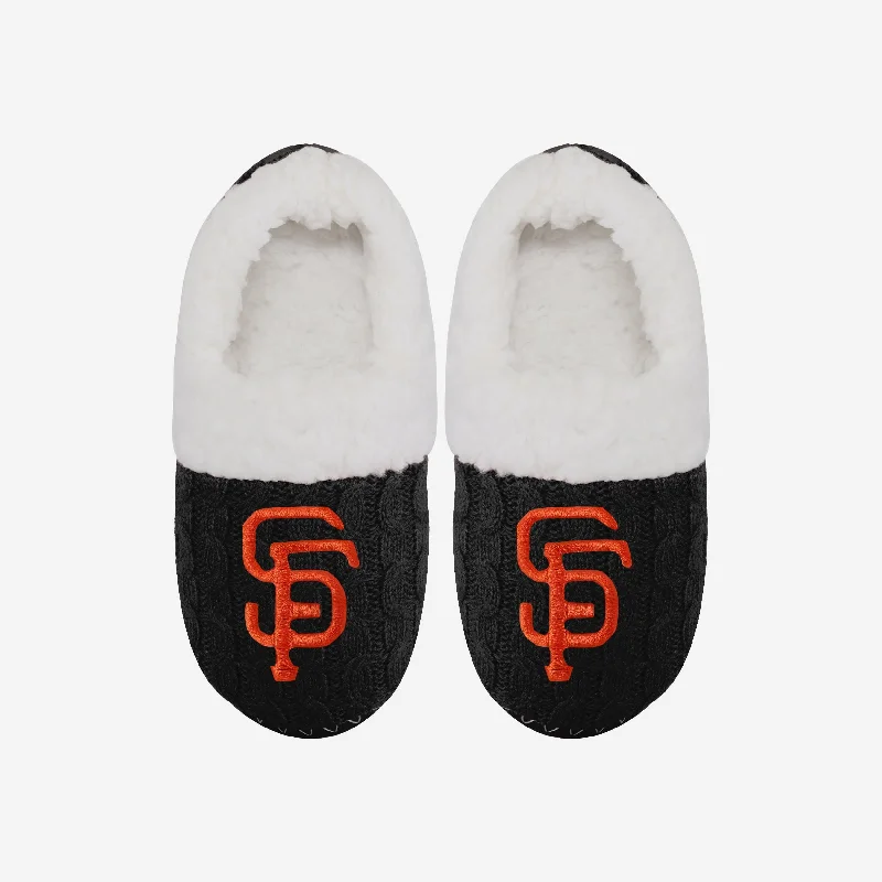 San Francisco Giants Womens Team Color Moccasin Slipper