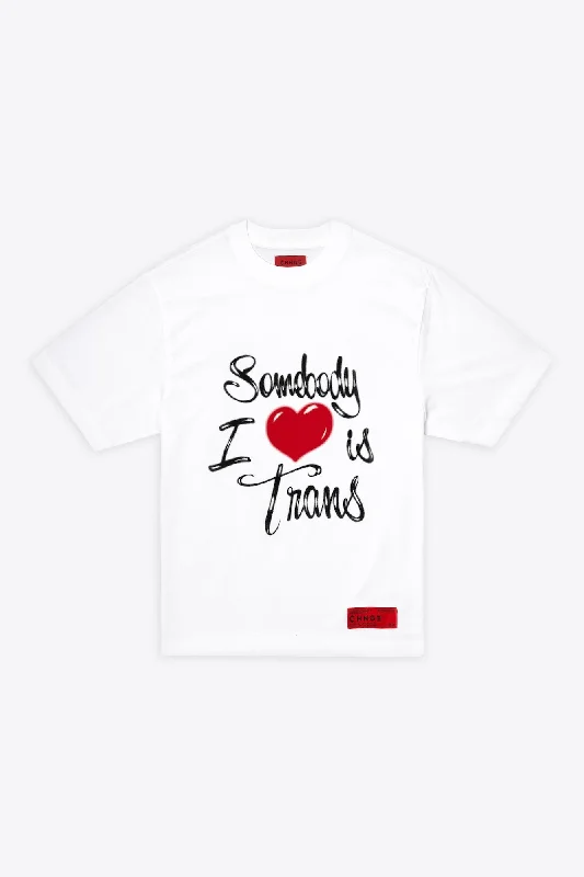 Somebody I Love is Trans S/S Tee (White)