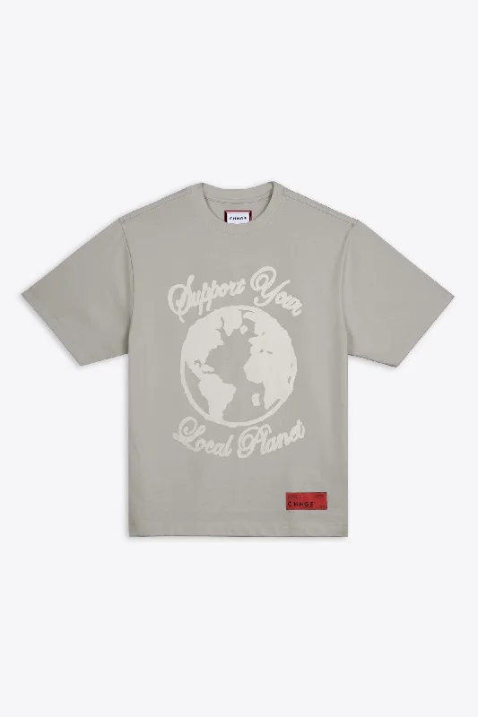 Support Your Local Planet S/S Basic Tee (Stone)