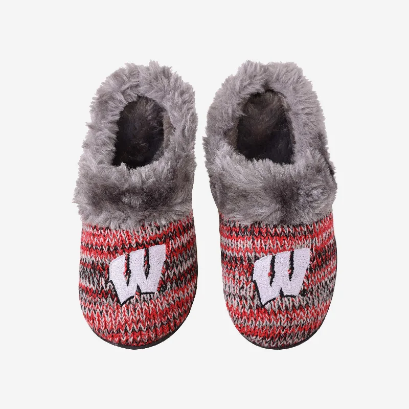 Wisconsin Badgers Womens Peak Slide Slipper