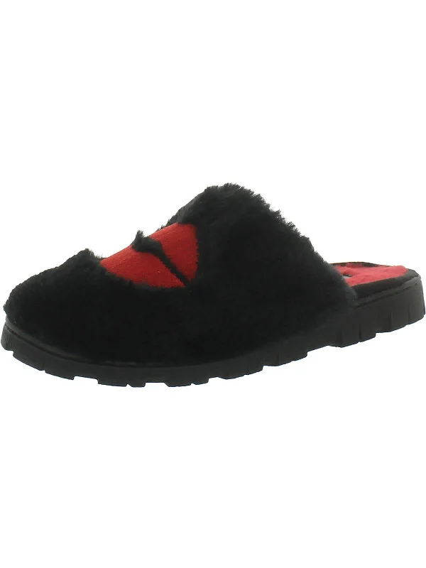 Womens Faux Fur Slide Slippers